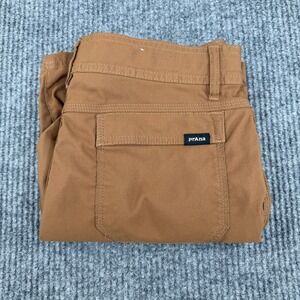 Prana Zion Mens Brown Hiking Cargo Shorts Standard Fit Size 32/8 1969751